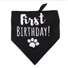 Hundebekleidung, Hunde-Geburtstags-Bandanas, erster Geburtstag, Hunde-Welpen-Bandana, Dreieckstuch für Haustiere, Partyzubehör