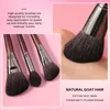 OVW All Goat Hair 7 8 9 PCS Makeup Brush Set Professional Cosmetic Concunto Pinceis de Maquiagem для лицевого лица для век контур 220722