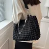 Große Kapazität Designer Handtasche für Frauen 2024 Sommer Blase Plissee Einkaufstasche Koreanische Pendler Schulter Tasche Damen Shopper Große Geldbörse