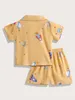 Pyjama à imprimé fusée étoile pour tout-petit garçon SHE
