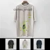 T Chirts Gallerydepts Designer Mens Sweatshirts Hip Hop High Street Fashion Brand عرضية فضفاضة جولة عنق غسل الحبر القديم الحبر القصيرة تي شيرت AML0