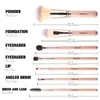 Makeup Tools Zoreya Brand 7Pcs Daily Use Brush Set High Quality Synthetic Hair Powder Eye Shadow Lip Brushes With Make Up Holder220422