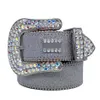 أحزمة مصممة للنساء رجال BB Simon Rhinestone Belt مع Bling Rhinestones كهدية