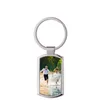 8 Styles transfert de chaleur porte-clés pendentif Sublimation blanc porte-clés en métal bricolage accessoires de mode porte-clés porte-clés