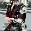 Erkek Casual Gömlek Erkekler Uzun Kollu Gömlek Lüks Altın Mavi Slim Fit Chemise Homme Sosyal Kulübü Balo