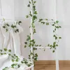 210 cm Artificial pendurado plantas de guirlanda de natal Vine sai de seda verde de seda ao ar livre caseiro de casamento banheiro decoração de jardim