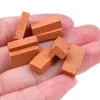 Mini Red Wall Bricks Model Craft Tools Brick Building Set Miniature Figur Fake Model Fairy Garden 122326