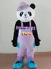 Mignon Panda mascotte dessin animé Animal noël adulte taille Halloween dessin animé mascotte Costume robe de soirée