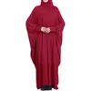 Roupas étnicas Ramadan Muslim One Piece Oração Hijab Dress Garment Abaya Cover Dubai Jilbab Women Niqab Hooded Full Robe Modest Isl O4J9Eth