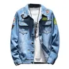 Qnpqyx män jackor män hög kvalitet man vintage jean jacka streetwear chaqueta hombre mens denim plus size coat 5xl casual bombare