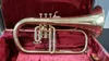 Helt ny BB Flugelhorn Custom Logo Brass Lackered Gold Musical Instrument Professional Wiht Case Mounthpiece