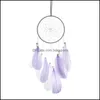 Arts And Crafts Arts Gifts Home Garden Diy Dream Catcher Handmade Dreamcatcher Feather Wall Braided Wind Chimes Art For Walls Hanging Car