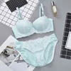 Girls Cheap Bra Set Womens Lace and Briefs Large Push Up Half Cup Bralette Sexy Lingerie Padded Tops Bottoms L220726