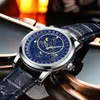 Wristwatches Antique Design KIMSDUN Fashion Full Automatic Gypsophila Dial Watches For Men Leather Strap Quartz Watch Wristwatch Luminous