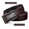 Ciartuar lederen riem automatische gesp voor mannen echte taille heren luxe designer hoogwaardige mode -riem 2204026020288