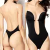 Bras Sets Party Dress Bodysuit Underwear Women Body Shaper Slips Backless Bra G-String Waist Trainer U Plunge Underdress Shapewear206v