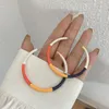 Hoop Huggie Mode Hohl Große Runde Enmale Mehrfarbige Ohrringe Für Frauen Bijoux Geometrische Metall Kreis Anhänger GiftHoop