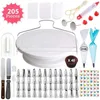 Kit di strumenti per decorare giradischi per torte Tavola rotante Strumento per la cottura Set di sacchetti per ugelli per tubature Set di forniture 220809