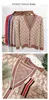 SS Designer Autumn Women Sweter w szyku w szyku w szyku w szyku w dniu Wysokiej jakości Wysokiej jakości drukowane bawełniane dzianiny Sweter Kobiety swoboda luźna swobodna kurtki dziewczęta