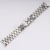 Ny 20mm 22mm Silver Solid rostfritt stål Watchband för solid krökt slutdistributionslås Armband för män logotyp 017929242