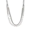 Anhänger Halsketten Retro Dreischichtige Perlenkette Frauen Boomerang Hip Hop Neutrale Unisex Schlüsselbeinkette für und Männer Heal22