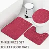 Bath Mats Pebble Embossed Floor Bathroom Non Slip Toilet Three Piece Set Foot Carpet Products 220504