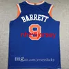 Broderie de vêtements de sport pour hommes # 33 Patrick Ewing Jersey # 6 Patrick Ewing Bleu Nouveau 9 # RJ Barrett Chemises Légères Taille de gros S-2XL
