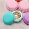 Enrole de presente portátil Candy Color Mini Macarons Package Box Storage para itens pequenos Adorável jóias CaseGift