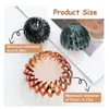 10pcs /Rhinestone Birds Nest Shaped Hair Clips Expandable Ponytail Holder Hair Claw Clamps Retractable Loops Donut Bun Maker for women girl