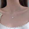チェーン女性のための蝶のネックレス