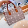 Designer Bag Tote Bag Handbag Women Luxurys Designers Shoulder Bag Casual Travel Medium Handväskor Jacquard Purses Tyg Roman Grain Embroidery Shopping Bag M59614