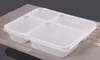 4 fack Ta ut Containrar Grade PP Food Packing Boxes Högkvalitativ Engång Bento Box för Hotel Sea Way BBB14678