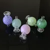 Meerdere stijlen kleurrijke glazen koolhydraten bubbels koolhydraten 14 mm mannelijke gewrichtige glazen kom dab gereedschap roken accessoires voor kwarts banger