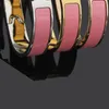 Letra feminina Buckle Bangle Bolle com sacola de veludo original pulseiras de ouro rosa Silver