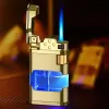 Metal Flame Gas Lighter Metal Torch Turbo Unusual Wholesale Creative Windproof Blue Butane 1300C Cigar Lighters Gadgets for Men