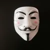 Maschera di vendetta maschera anonima di Guy Fawkes costume in maschera di Halloween bianco giallo 2 colori7229001
