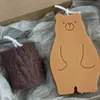 기하학적 곰 실리콘 DIY 양초 만들기 키트 심지 케이크 비누 수지 선물 선물 공예품 홈 크리스마스 장식 220611