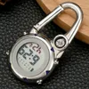 Pocket Watches Multifunktion ansluter carabiner titta på sport digital bärbar miniklipp på modegåvor för män kvinnorpocket