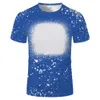 NEW!!! Sublimation Bleached Shirts Party Favor Heat Transfer Blank Bleach Shirt Polyester T-Shirts US Men Women Party Supplies DHL Fast