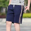 KKSKY Pantalones cortos a rayas para hombres Moda de verano Estilo japonés Poliéster Correr Deporte para hombres Casual Bermuda Masculina 220425