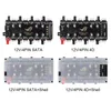 Fans Refriolos 5V / 3 PIN 12V / 4PIN ARGB 4 FAN PWM HUB 1 a 8 Splitter Multi Way para la placa base Adaptador de control de luz de tira por SATA / 4D