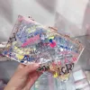 fashion Graffiti box borse a tracolla da donna catene firmate borsa a tracolla di lusso pochette da sera in pvc trasparente borse da festa femminili 220427