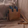 Borsa a tracolla da donna in pelle di design di minoranza Borsa a tracolla in pelle di mucca conciata al vegetale Borsa da donna piccola quadrata portatile in pura pelle 220621