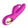 Rabbit Vibrator Vagina G Spot Clitoris Nipple Dual Stimulator Massager Vibration Silicone Waterproof Sex Toys vibrators for women