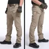 Pantalons pour hommes City Militaire Tactique Hommes Combat Cargo Pantalon Multi-poche Pantalon imperméable Casual Formation Salopette Vêtements H260G