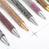 14Color Rhinestone Bling Metal Ballpoint Pens Black Ink Medium Point 1mm Prezent Pen Dla Bożego Narodzenia Urodziny Ślubne