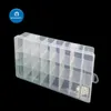 Professionella handverktyg sätter rutnät Plastförvaringslåda Telefon Tillbehör Bytesdelar Container Transparent arrangör för elektronik RE