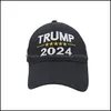 Party Hats Extive Supplies Home Garden 2024 Hat Prezydenckie listy wyborcze wydrukowane czapki baseballowe dla kobiet sport Regultable USA Hip Ho Ho