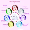 Pdt LED Photon Light Bouclier facial Visage beauté Masque facial Soins de la peau Silicone Rouge photonTherapy masque facial