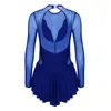 Stage Wear ChicTry Women Ballet Dress Long Sleeve Gymnastics Workout Leotard Figure Ice Skating Sports Competition Dance Costumes